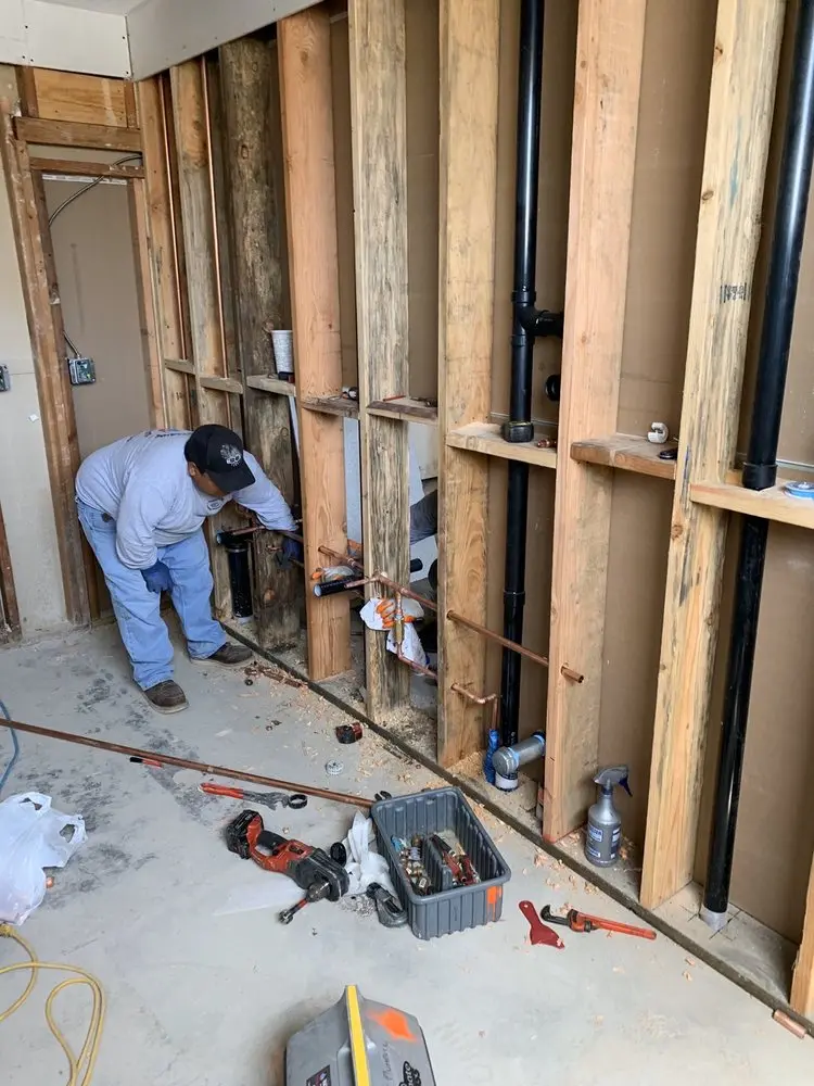 Commercial rough-in plumbing for Trenchless Sewer Repair in Norwalk